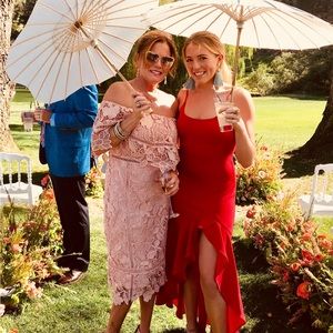 Selfie Leslie Red Emoji Dress